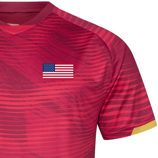 Butterfly USA Team 25 Shirt - Red - Front - Flag